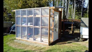 DIY Greenhouse Build  Wood Greenhouse Under 1000 [upl. by Enahpad12]