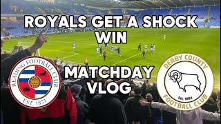 THE ROYALS GET A SHOCK WIN AGAINST THE RAMS Reading fc vs Derby County MATCHDAY vlog [upl. by Anirbak]