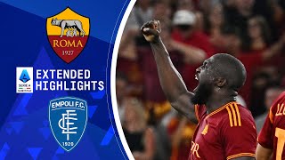 Roma vs Empoli Extended Highlights  Serie A  CBS Sports Golazo [upl. by Norval]