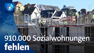 Deutschland fehlen laut Verbänden 910000 Sozialwohnungen [upl. by Ellasal]