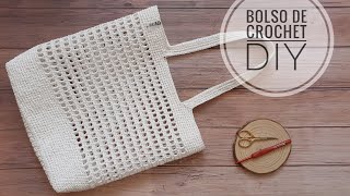 Bolso de ganchillo crochet fácil bolso de verano playa Tutorial paso a paso DIY handmade [upl. by Copp]