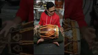 New Dholak Sound Check  Sharddha music store Tal [upl. by Ahselak]