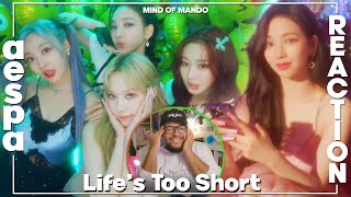 aespa Lifes Too Short MV REACTION  cute unbothered aespa [upl. by Yong]