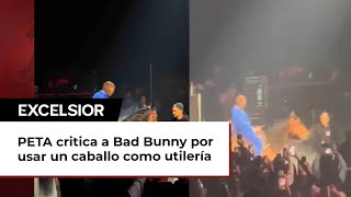 PETA critica a Bad Bunny por usar un caballo como utilería durante su gira Most Wanted [upl. by Andrey]