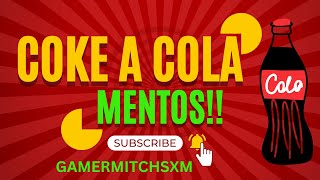 First EXPLOSION with Mentos and Coke with Gamermitchsxm [upl. by Enaillil]