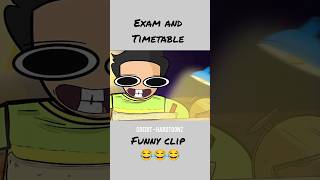 Exam amp Timetableft Hardtoonz hardtoonz comedy funnyvideo animation funny cartoon shorts [upl. by Aihsiym]