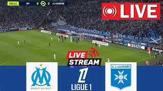 🔴LIVE Marseille vs Auxerre  Ligue 1 202425  Live match today [upl. by Enihpad]