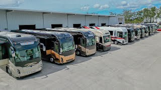 How much would it cost to buy this entire row of luxury RVs [upl. by Zennie817]