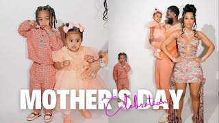 Keyshia Kaoir Gucci Mane and Kids Shine in Coordinated Orange Outfits for Mother Day Celebration [upl. by Niala1]