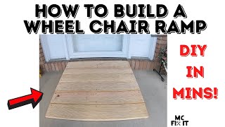 DIY How to Build a Wheel Chair Ramp that’s Removable Complete Guide [upl. by Annotahs]