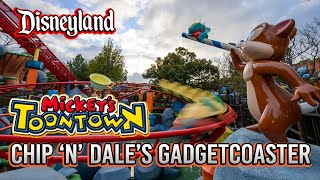 Chip n Dales GADGETcoaster Full Ride POV  Mickeys Toontown at Disneyland [upl. by Leagiba]