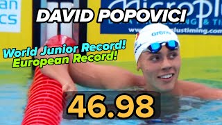 David Popovici 🇷🇴 4698  100m Freestyle Semifinal  European Champs 2022 [upl. by Thun]