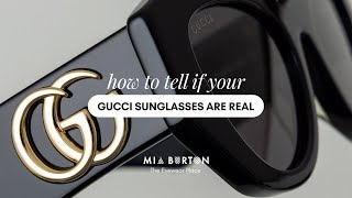 How To Tell If Your Gucci Sunglasses Are Real [upl. by Halian]