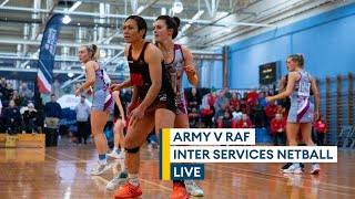 Inter Services Netball title decider LIVE  ARMY v RAF [upl. by Mikkanen318]