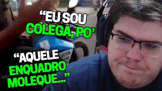 CASIMIRO REAGE POLICIAIS SENDO ABORDADOS PELA POLICIA 2 PM DANDO FUGA NA PM  Cortes do Casimito [upl. by Myrilla]