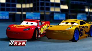 cars 3 driven to win miss fritter and hee buddys vs Jackson storm [upl. by Yldarb]