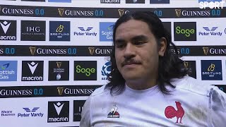 Posolo Tuilagi after Frances win over Scotland [upl. by Ciryl]