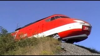 Le TGV 001 turbotrain expérimental de 1972 dans lannée 2009 [upl. by Osnofla964]