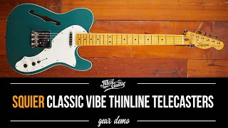 Squier Classic Vibe Thinline Telecasters [upl. by Patterman]