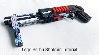 Lego Serbu Shotgun The Brickshooter Tutorial [upl. by Anahsit]