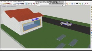 3d Car animation sketchUp [upl. by Yeniffit]