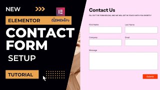 New Elementor Contact Form setup  Elementor Pro Contact Form Tutorial [upl. by Kathleen]