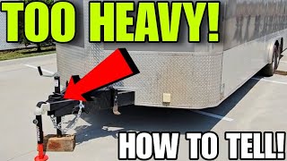 TOO HEAVY Gen2 BTBRV Tongue Weight Scale RV Utility Dump and Cargo Trailers [upl. by Yhotmit]