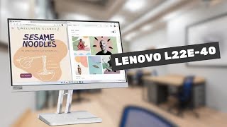 Unboxing Video Monitor Lenovo L22E40 Indonesia Harganya Cuma 1 jutaan [upl. by Yelnoc]