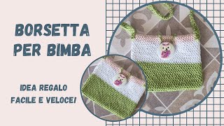 Uncinetto tutorial BORSETTA BIMBA facilissima IDEA REGALO perfetta per principianti [upl. by Ielhsa]