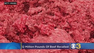 More Than 12 Million Pounds Of Beef Recalled Due To Possible Salmonella Contamination [upl. by Kerrill253]