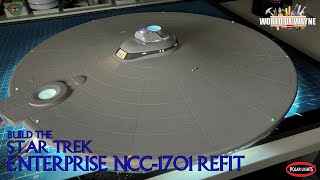 Build the Polar Lights USS Enterprise Refit 1350 Scale  Part 8 [upl. by Rush134]