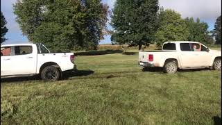 VW Amarok VS Ford Ranger tug of war shorts [upl. by Belldas]