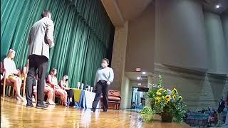 Brenham High School NHS Induction 11102020 [upl. by Mandie]