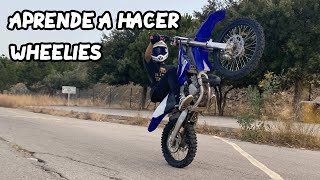 Como Hacer Wheelies con Motocross  La Manera Más Fácil Trucos y Consejos [upl. by Ibocaj]