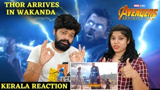 Avengers Infinity War Thor Arrives in Wakanda Scene REACTION🔥🥵💪  Malayalam  Thor Mass Entry Scene🔥 [upl. by Yortal]