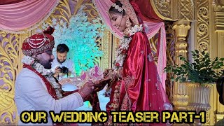 Our Wedding Teaser Video 1 ♥️ ♥️ Abhishek amp Priyanka ♥️ wedding video love marriage shadi [upl. by Bowden164]