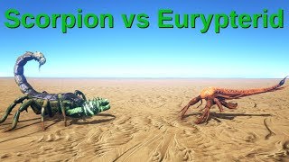 Pulmonoscorpius vs Eurypterid  ARK Survival Evolved  Cantex [upl. by Sugihara]