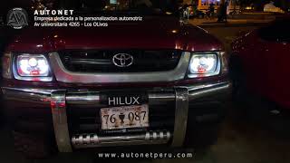 Autonet  Faros LED para Toyota Hilux 2002 [upl. by Barnaba470]