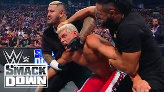 The Bloodline Terrorize Cody Rhodes and Kevin Owens  WWE SmackDown Highlights 71924  WWE on USA [upl. by Anesor741]