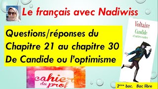 Candide QuestionsRéponses du chapitre 21 au chapitre 30 Voltaire [upl. by Suissac]