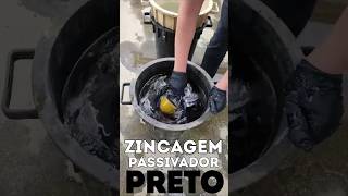 Zincagem passivador preto [upl. by Eiltan]