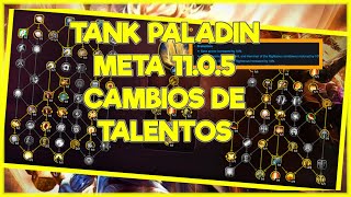 TANK PALADIN SERA META 1105 BUENOS CAMBIOS A SUS TALENTOS [upl. by Elbart]