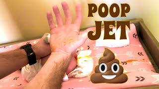 Our Baby’s SuperPower  JetPowered Poop Blast [upl. by Ecnarwal]