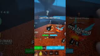 GETTING INSTINCT V2  Blox fruits roblox shorts [upl. by Aihseyn353]