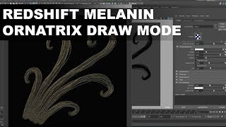 How to draw Ornatrix Hair and add Redshift Melanin parameter in Maya [upl. by Noivax]