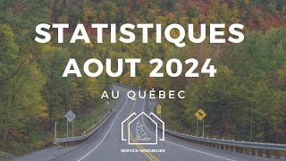 STATISTIQUES IMMOBILIÈRES du Québec pour le mois de aout 2024 dans lEstrie 🚀  Immobilier [upl. by Berghoff]