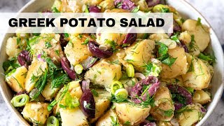 Greek Potato Salad  Potato Salad Recipe No Mayo [upl. by Claribel]