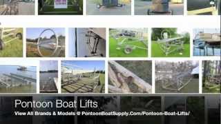 Pontoon Boat Lifts and Lift Kits With Canopy and Cover Like Popular Center Lift Trailer Models [upl. by Eulalie659]