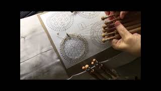 Bobbin Lace Making tutorial Russian style [upl. by Einnig]