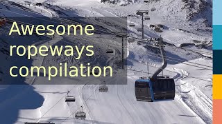 Awesome Ropeway Compilation Zermatt [upl. by Kotta324]